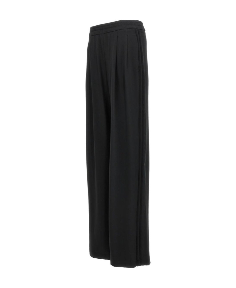 Ermanno Scervino Trousers Wide Leg Elastic Waistband In Black