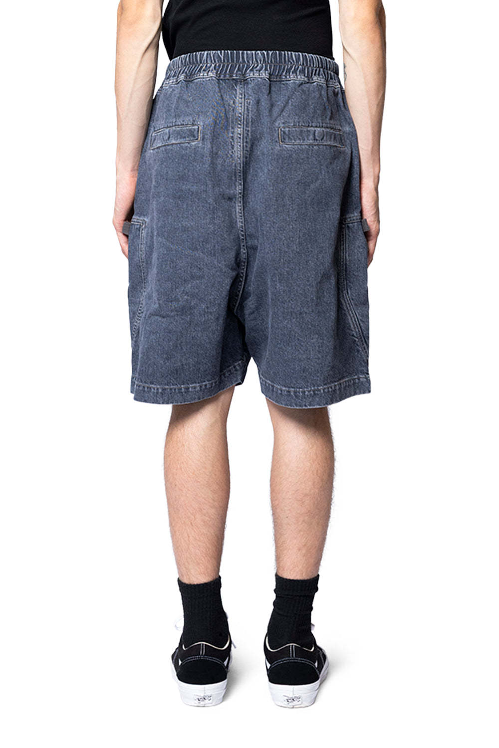 Rick Owens Drkshdw Zip-fastened Drawstring Shorts In Blue