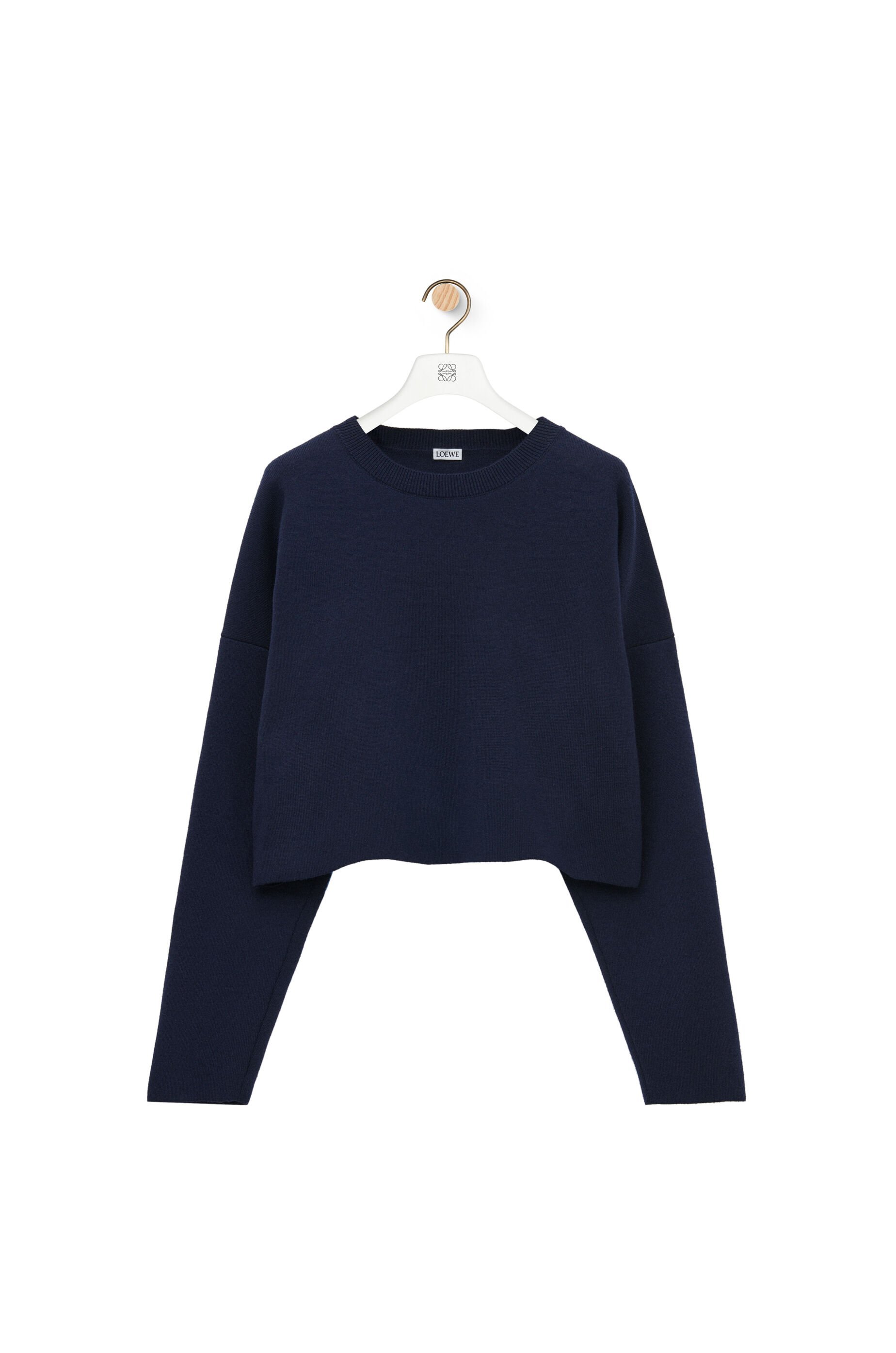 Loewe Anagram Wool Sweater In Black