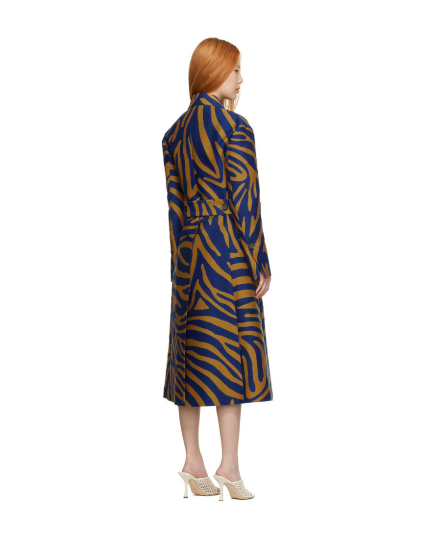 Proenza Schouler Double-breasted Cotton Coat In Brown