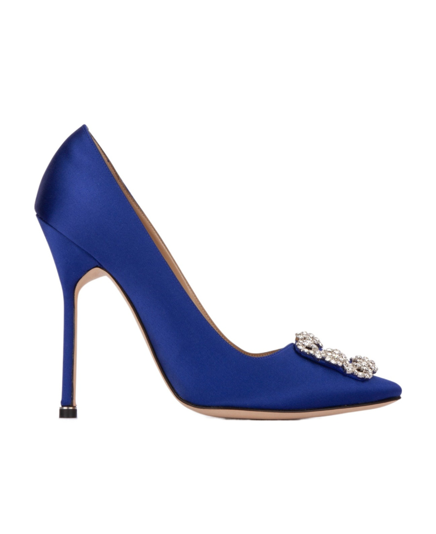 MANOLO BLAHNIK HANGISI CRYSTAL-EMBELLISHED 120MM PUMPS