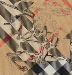 Burberry Ekd Check Bifold Wallet In Nude