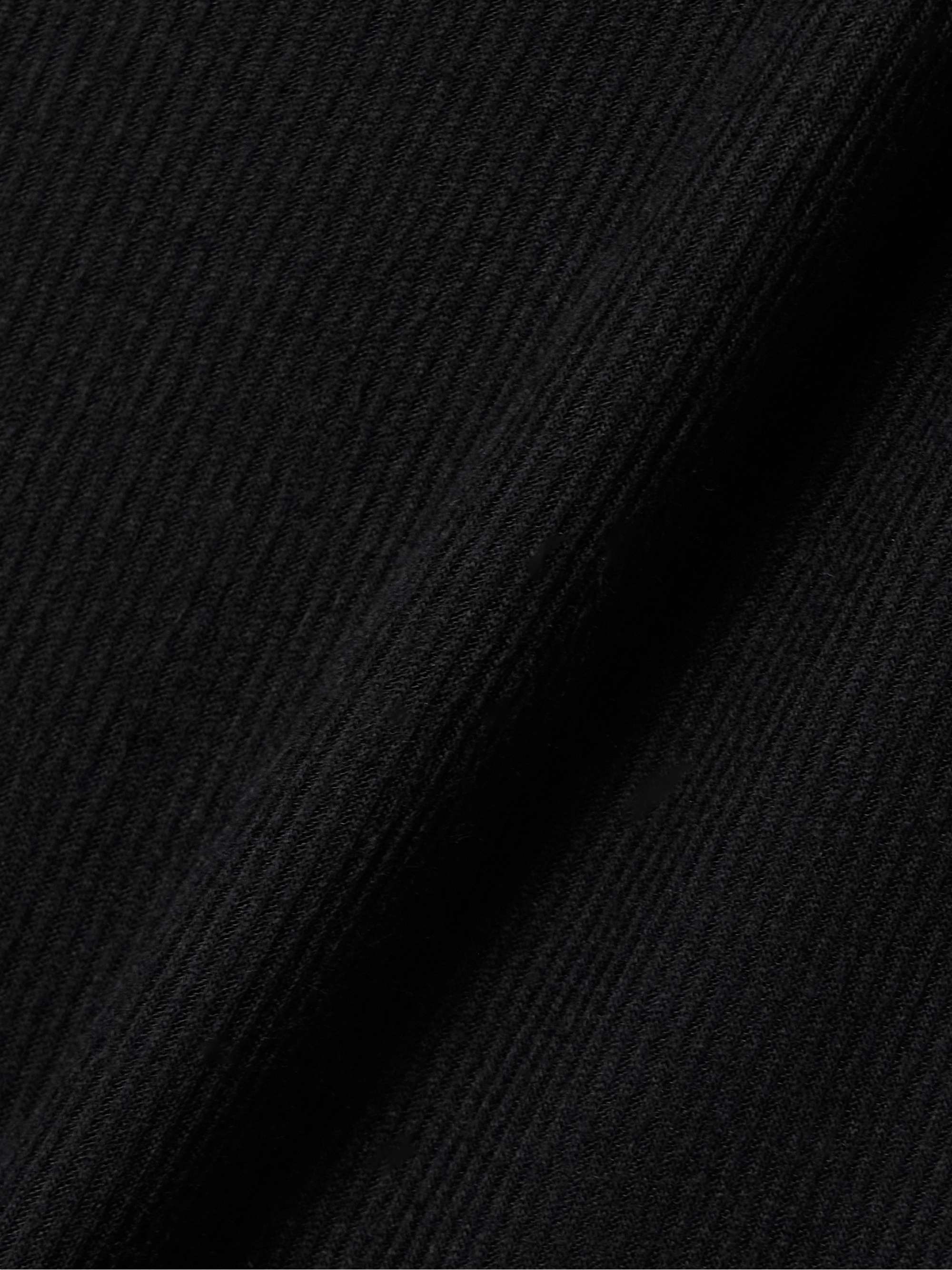 Khaite Rib Knitted Vest In Black