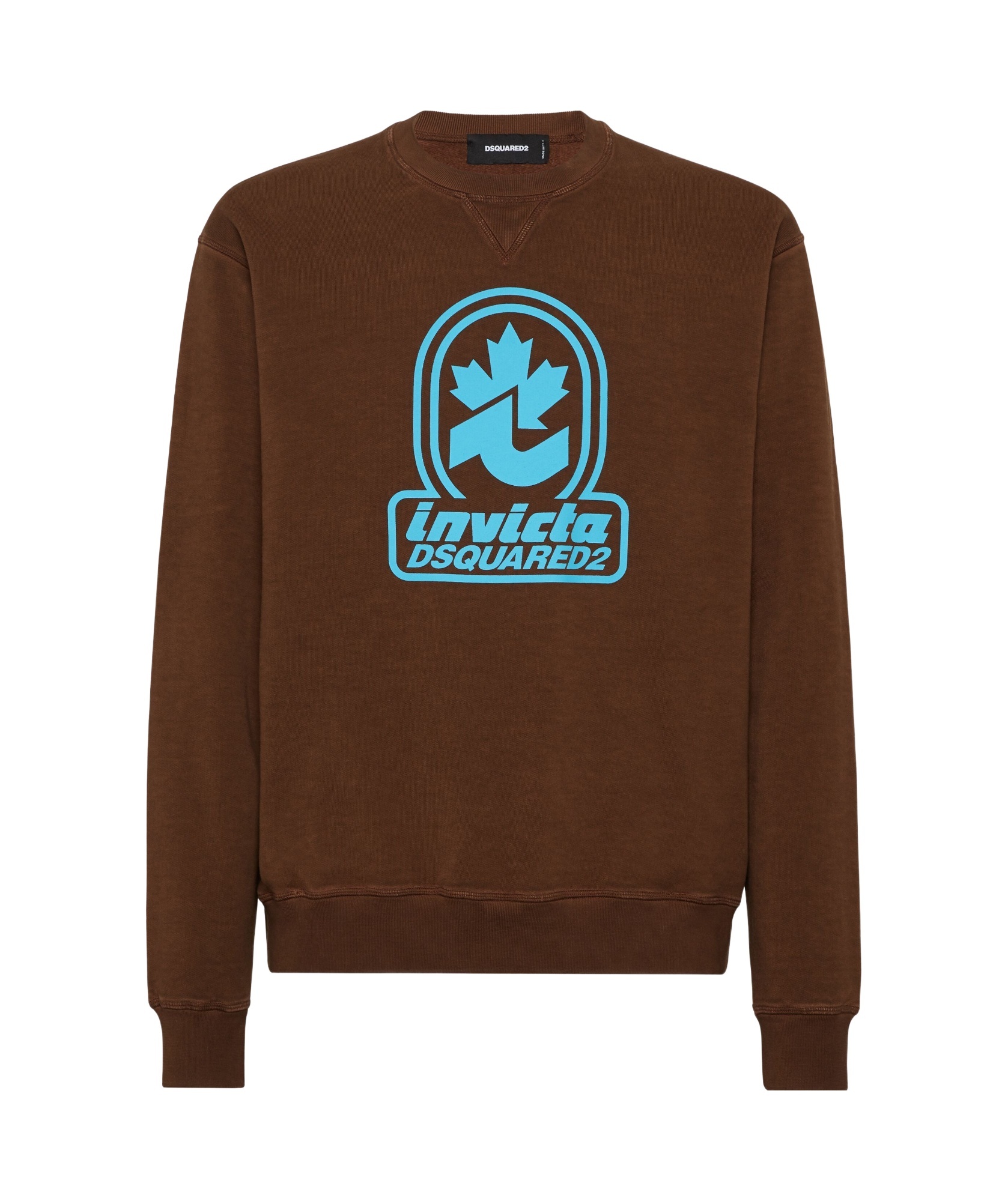 Dsquared2 Invicta Cool Fit Crewneck Sweatshirt In Brown