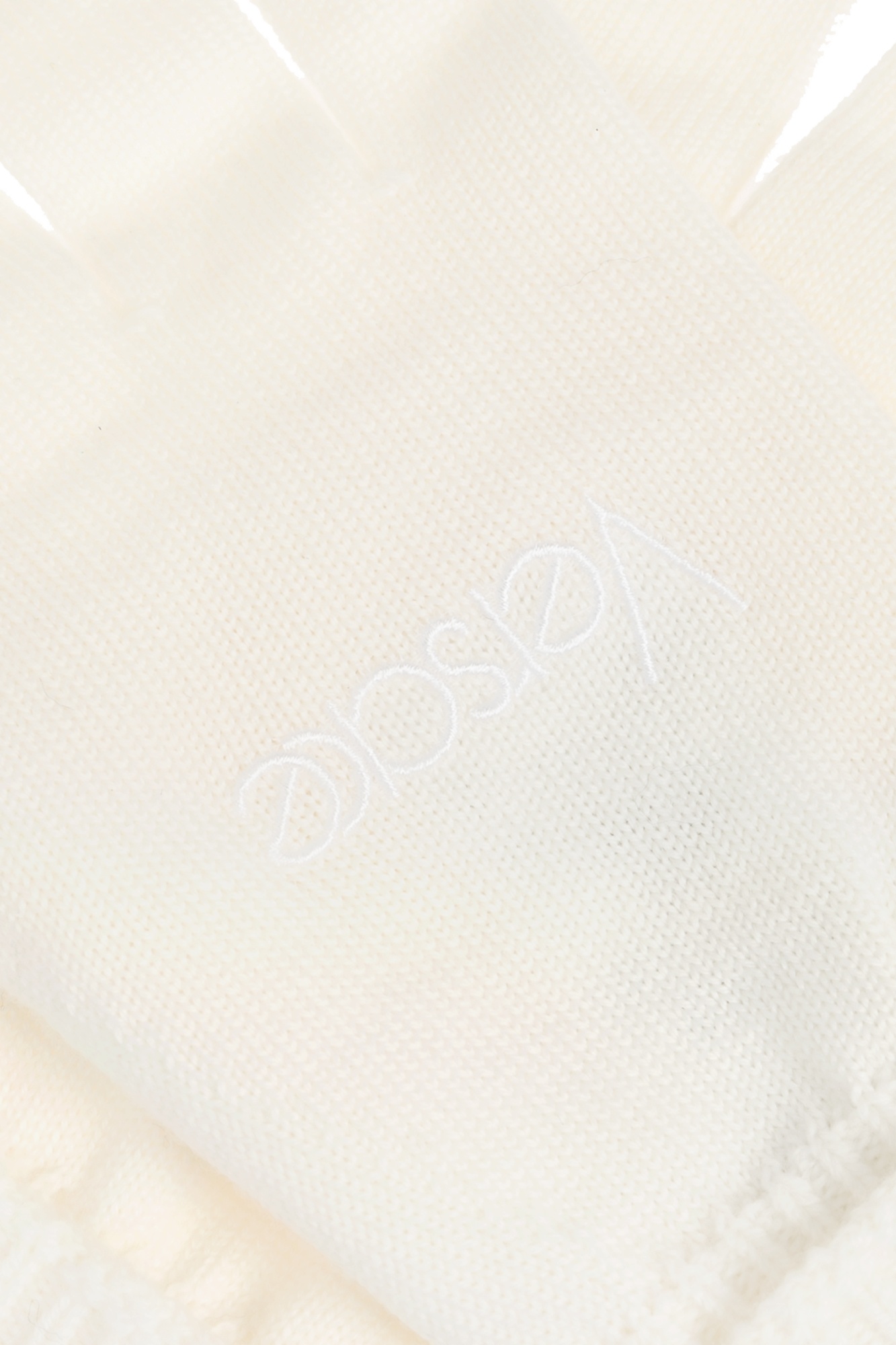 VERSACE RIBBED WOOL GLOVES 