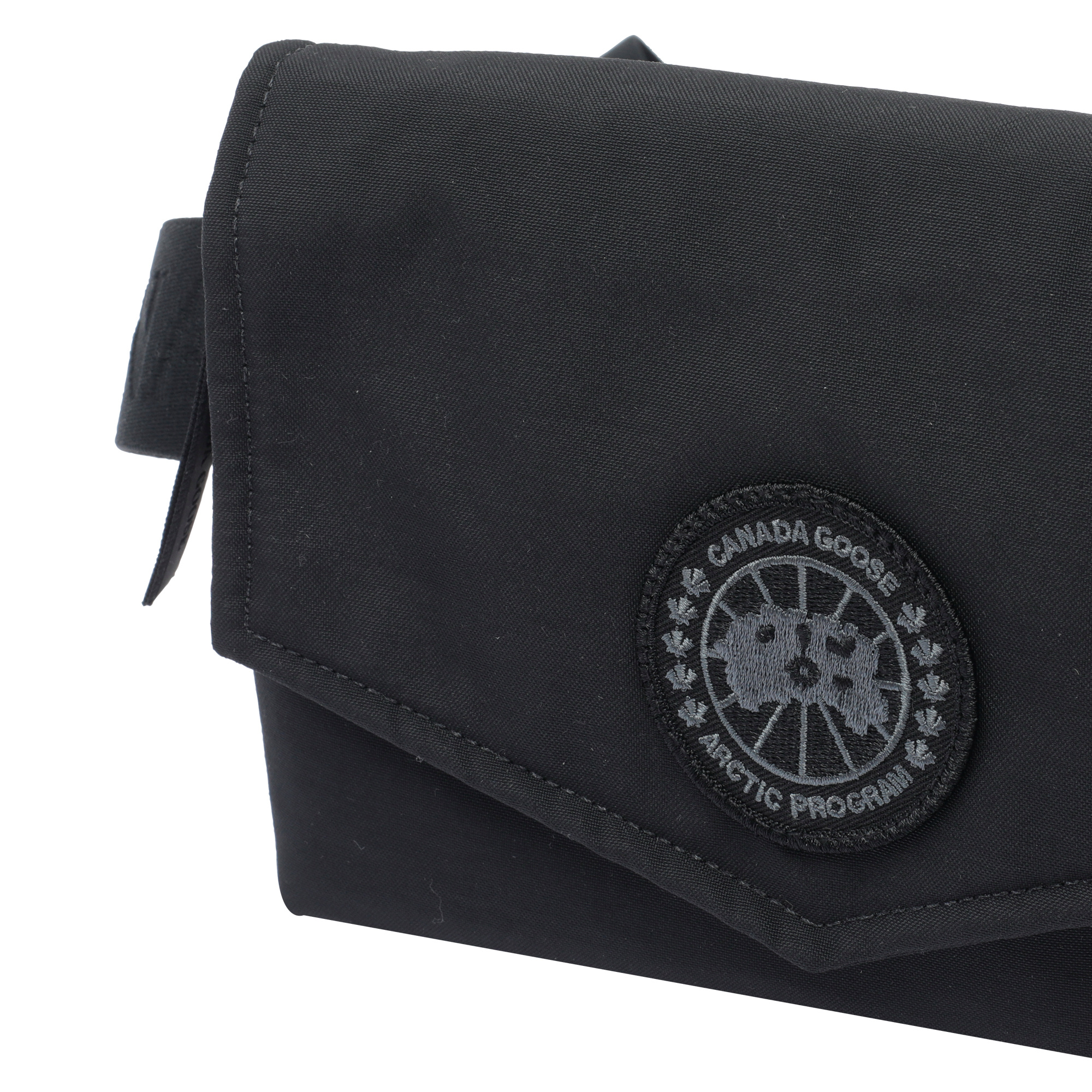 Canada Goose Compact Nylon Waist Bag With Adjustable Strap In Black