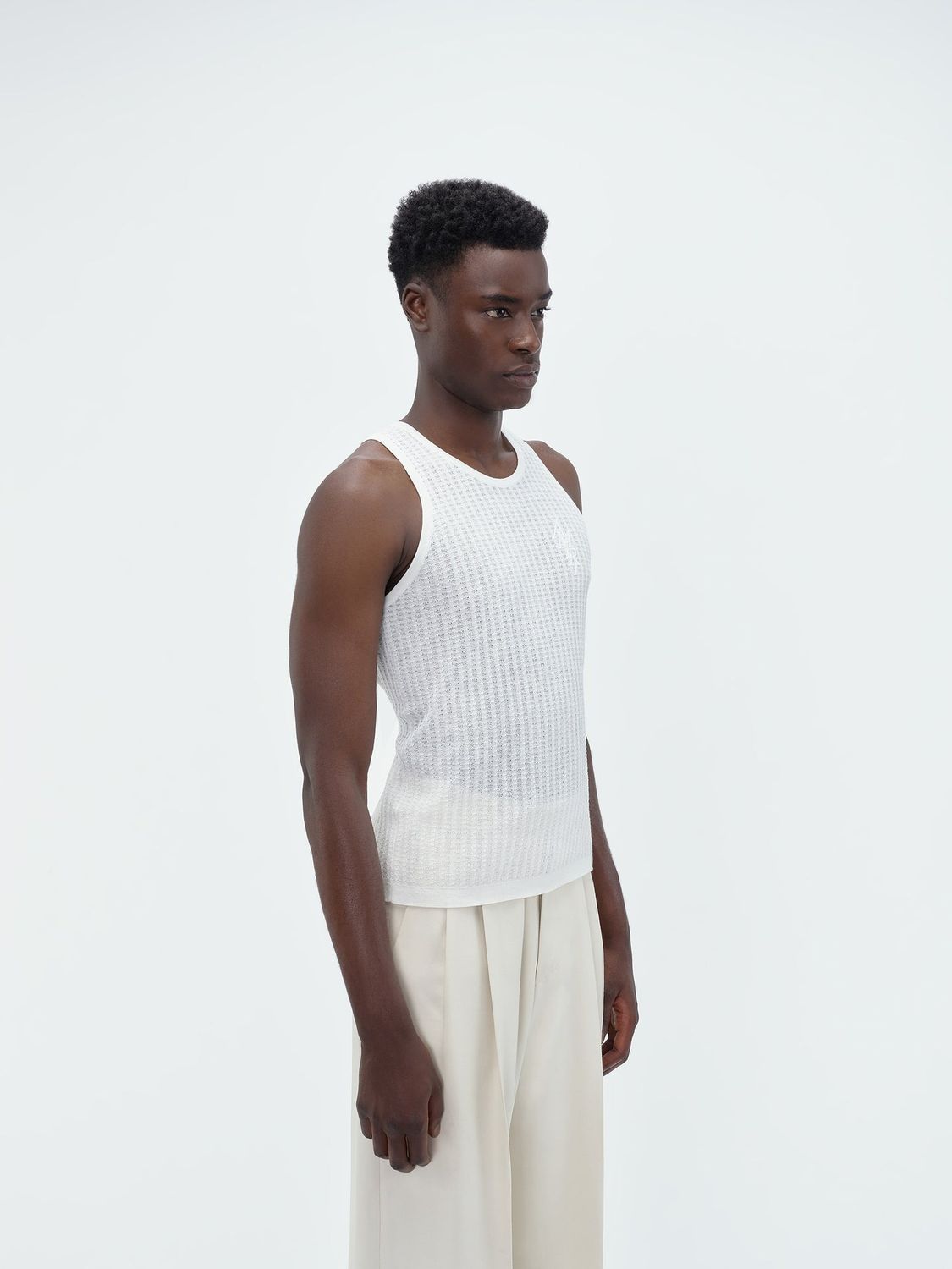 Amiri Sleeveless Vest In White