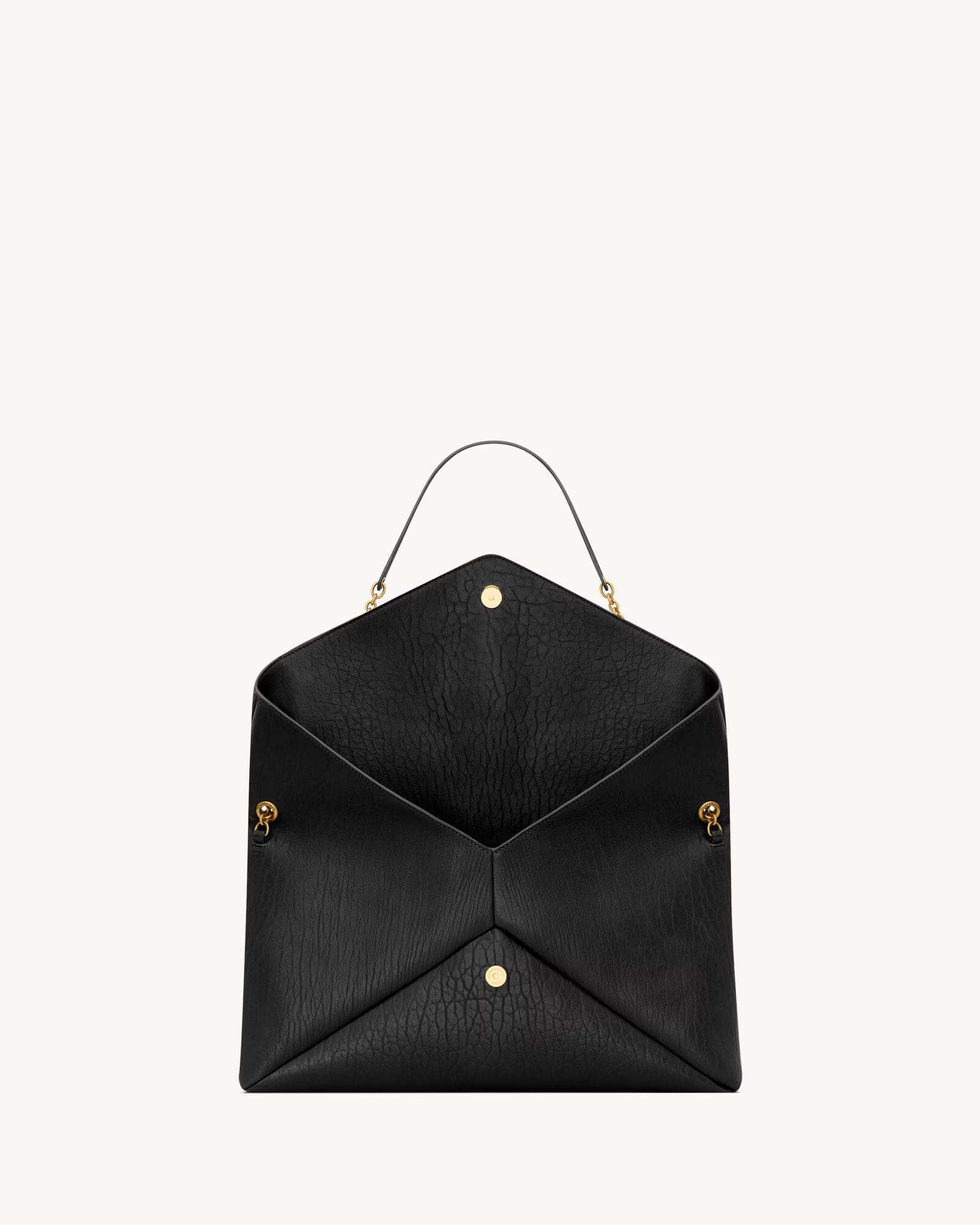 Saint Laurent Cassandre Shoulder Bag In Black