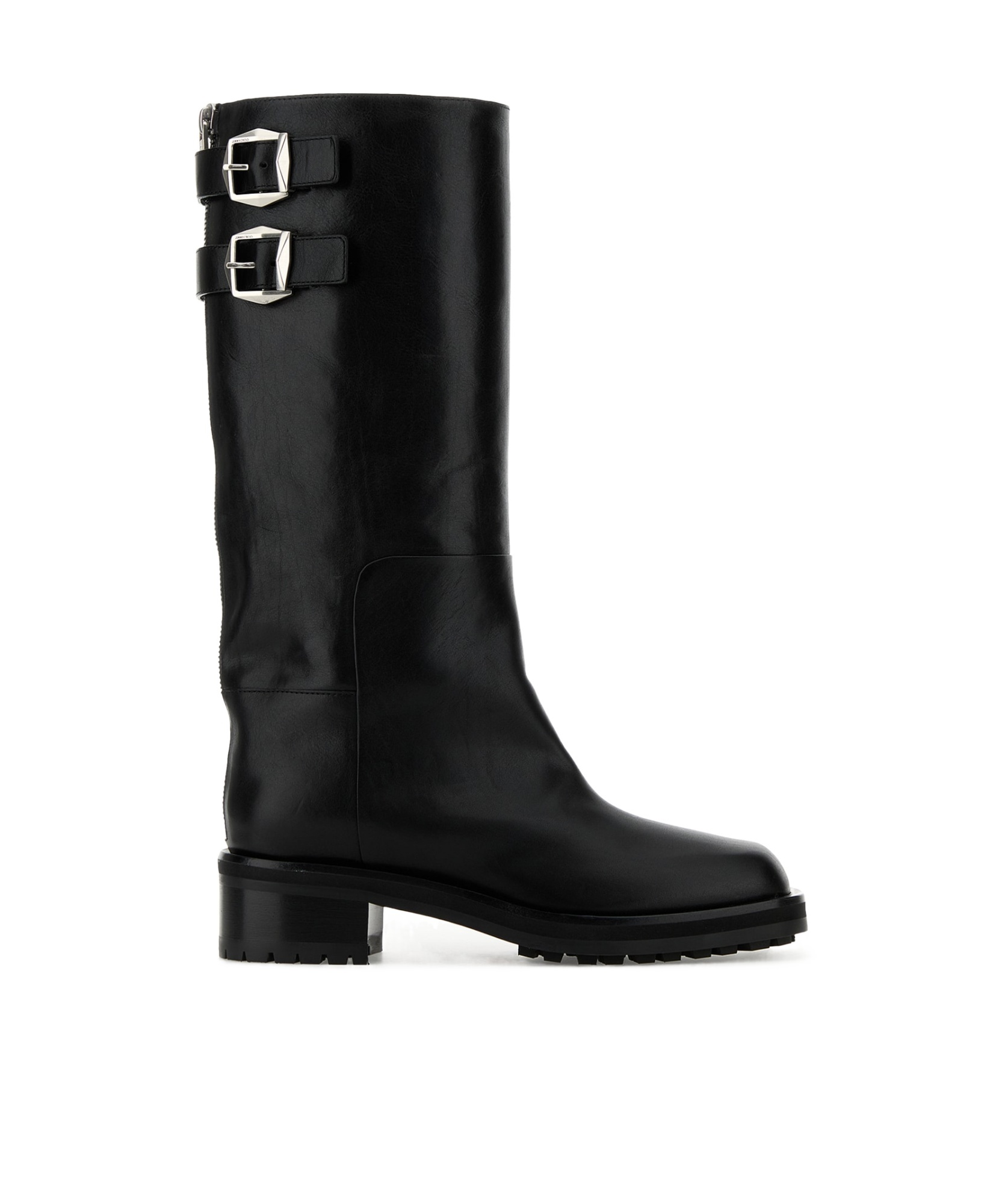 Jimmy Choo Brooklyn 50 Leather Knee-high Boots In Black