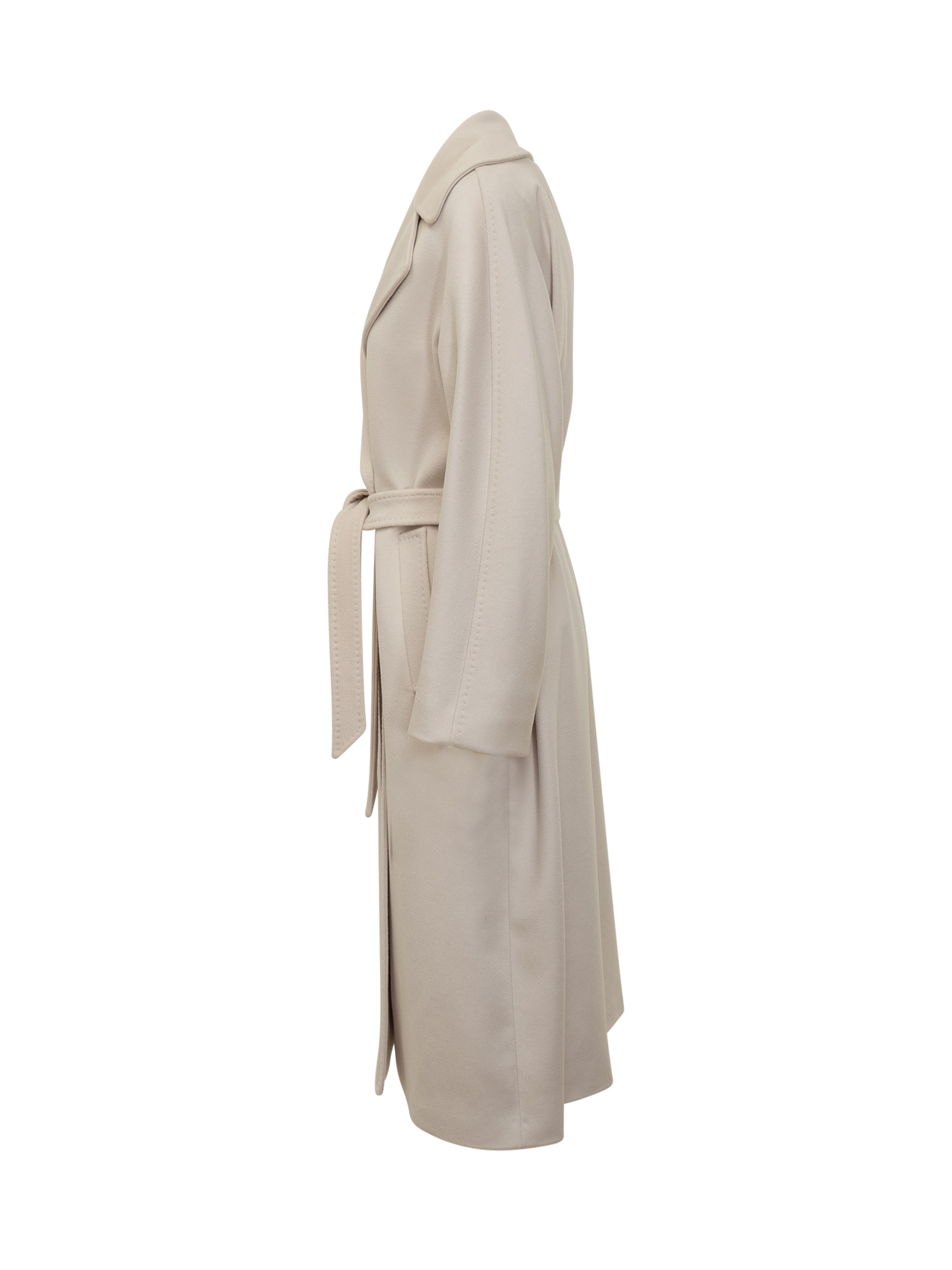 Weekend Max Mara Resina Button-belted Coat In Neutral