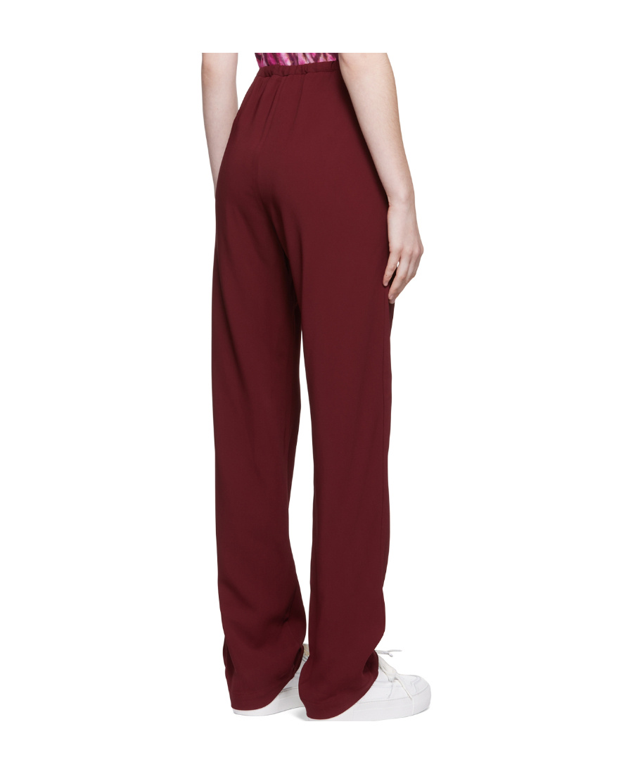 Ami Alexandre Mattiussi Logo Casual Pants In Brown