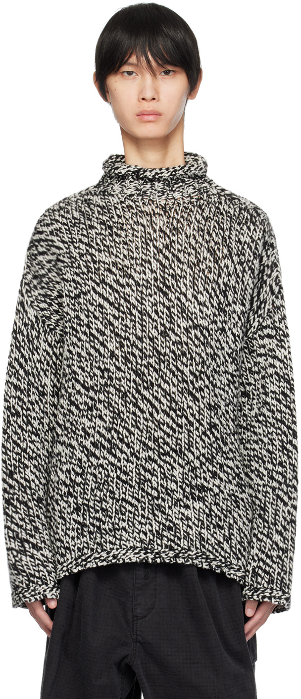 Acne Studios Long-sleeved Sweater In Black