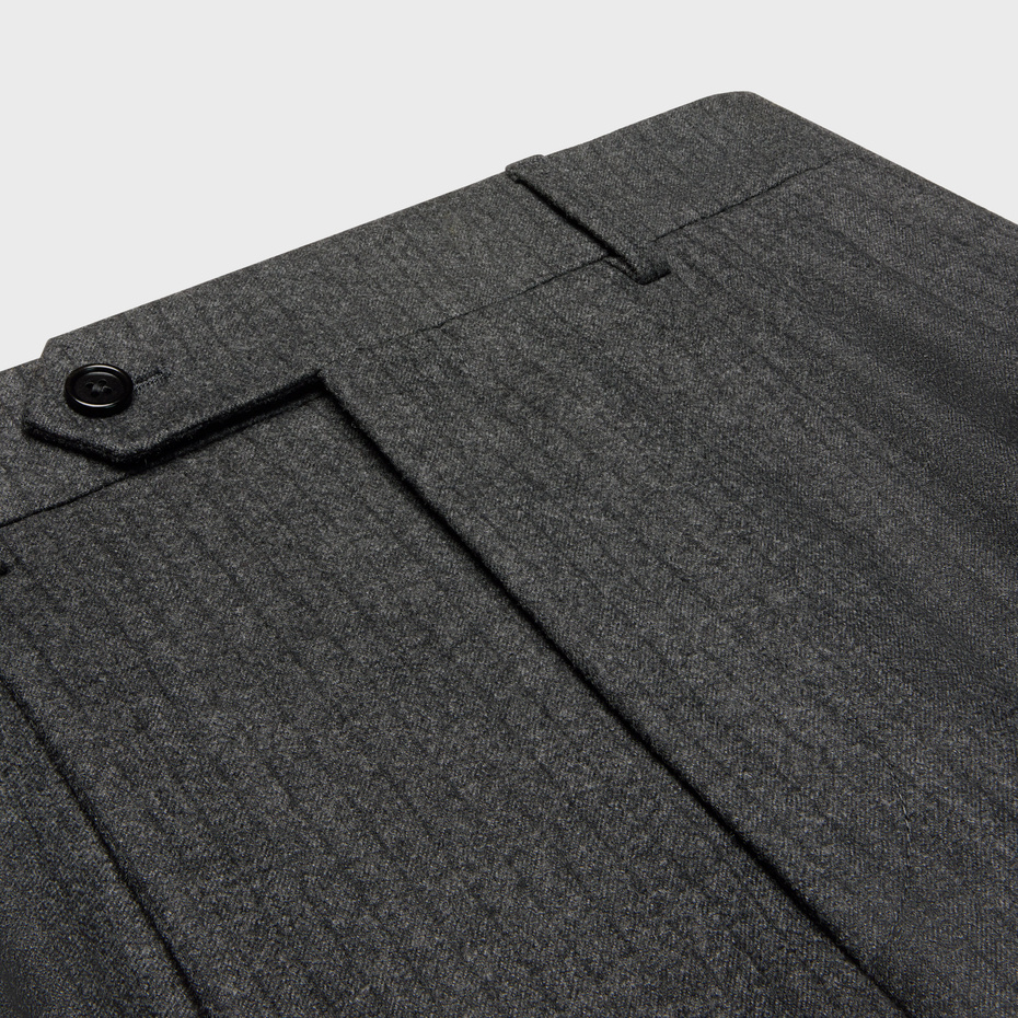 CELINE MEN'S SHORTS IN CASHMERE AND WOOL FLANNEL