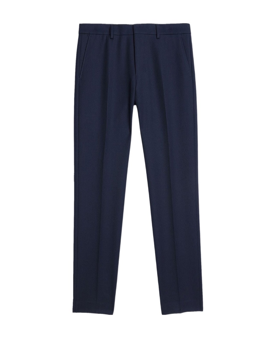 Ami Alexandre Mattiussi Pressed-center Cropped Trousers In Black