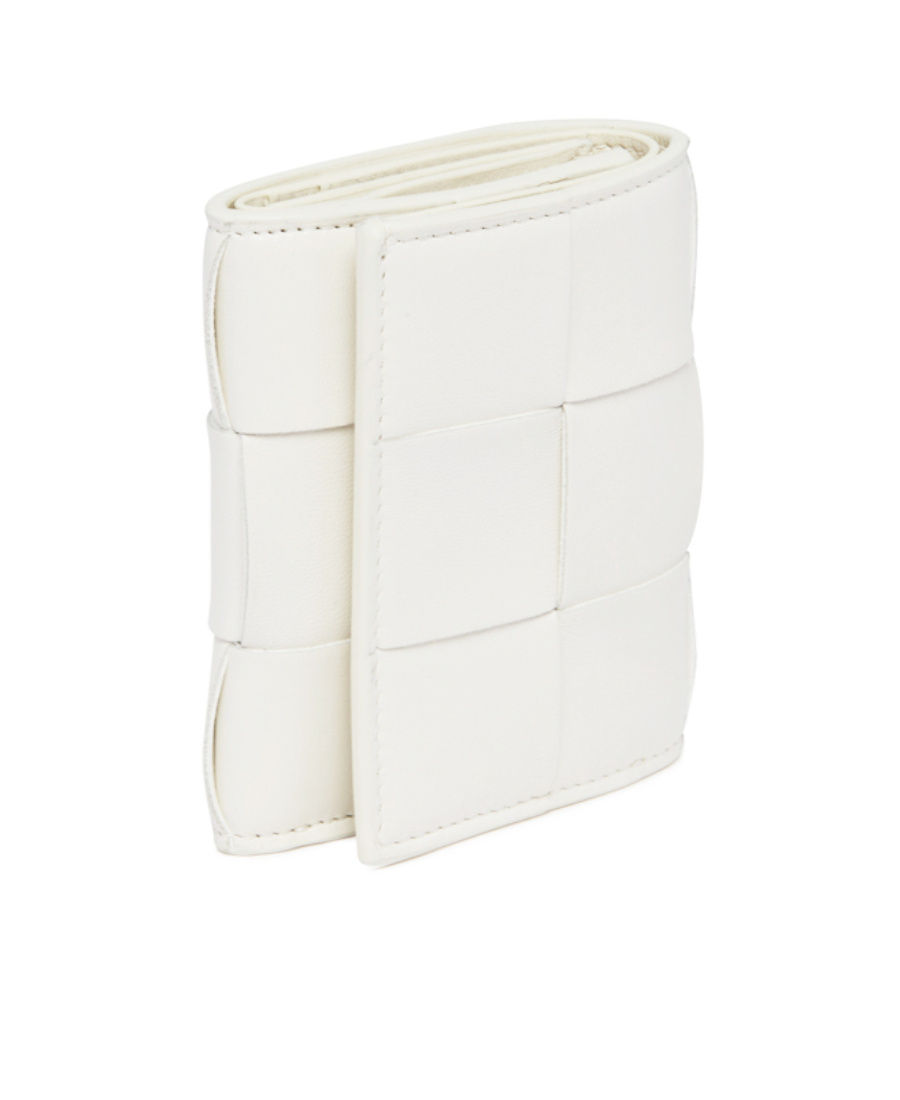 Bottega Veneta Logo Wallet In White