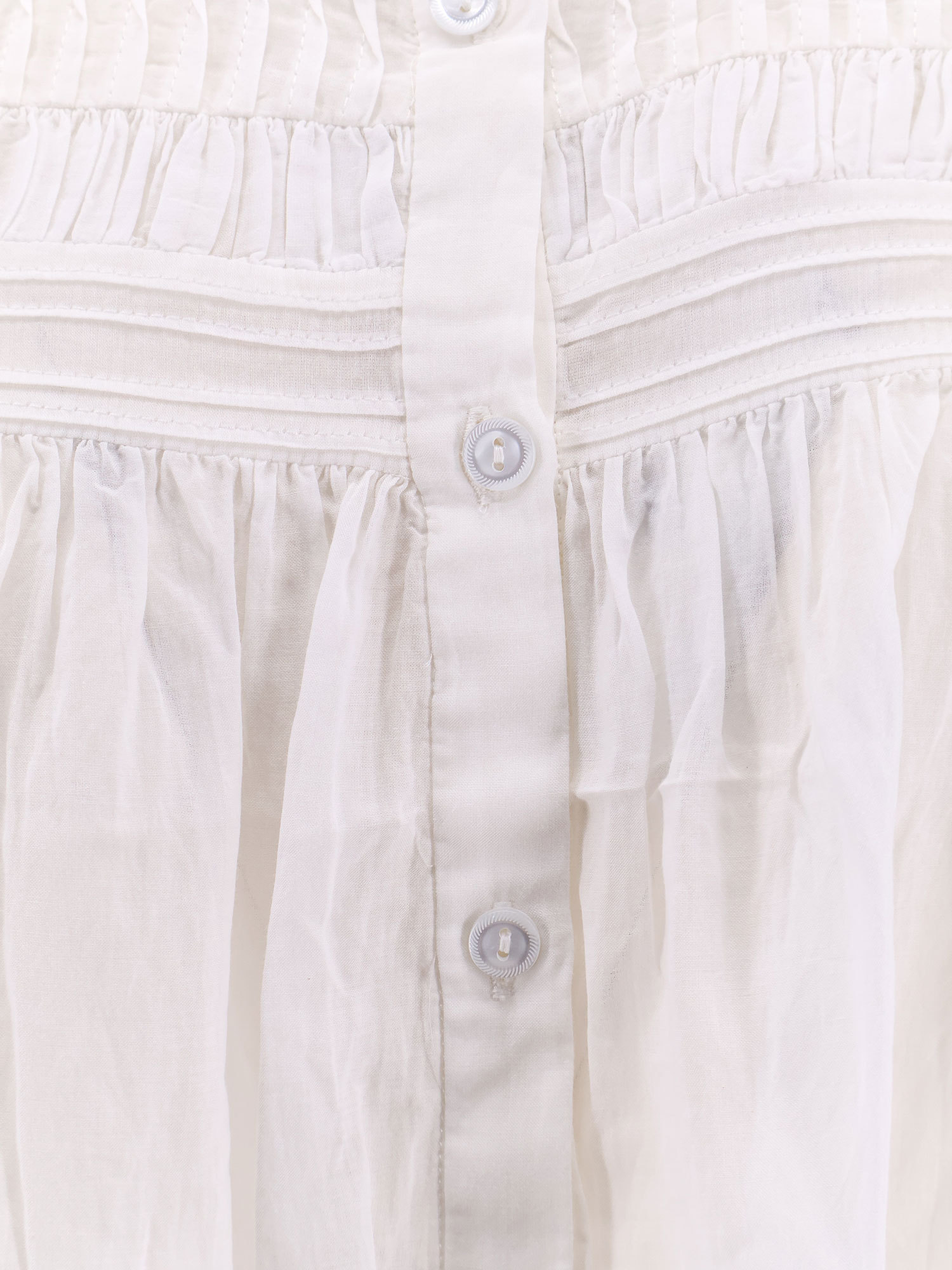 Isabel Marant Étoile Plalia Oversized Cotton Blouse In White