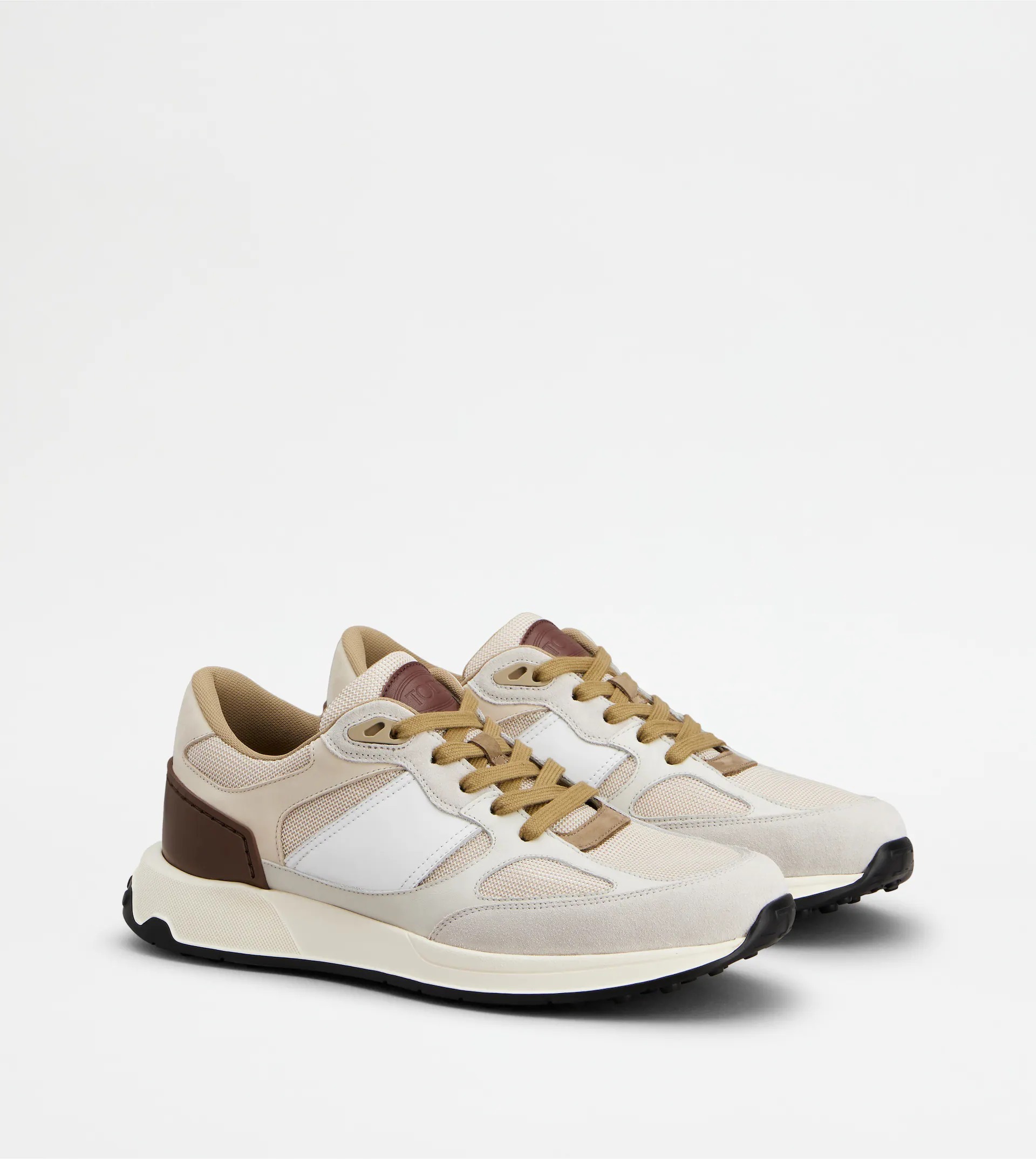 Tod's Sneakers In Pelle Scamosciata E Liscia In Multi