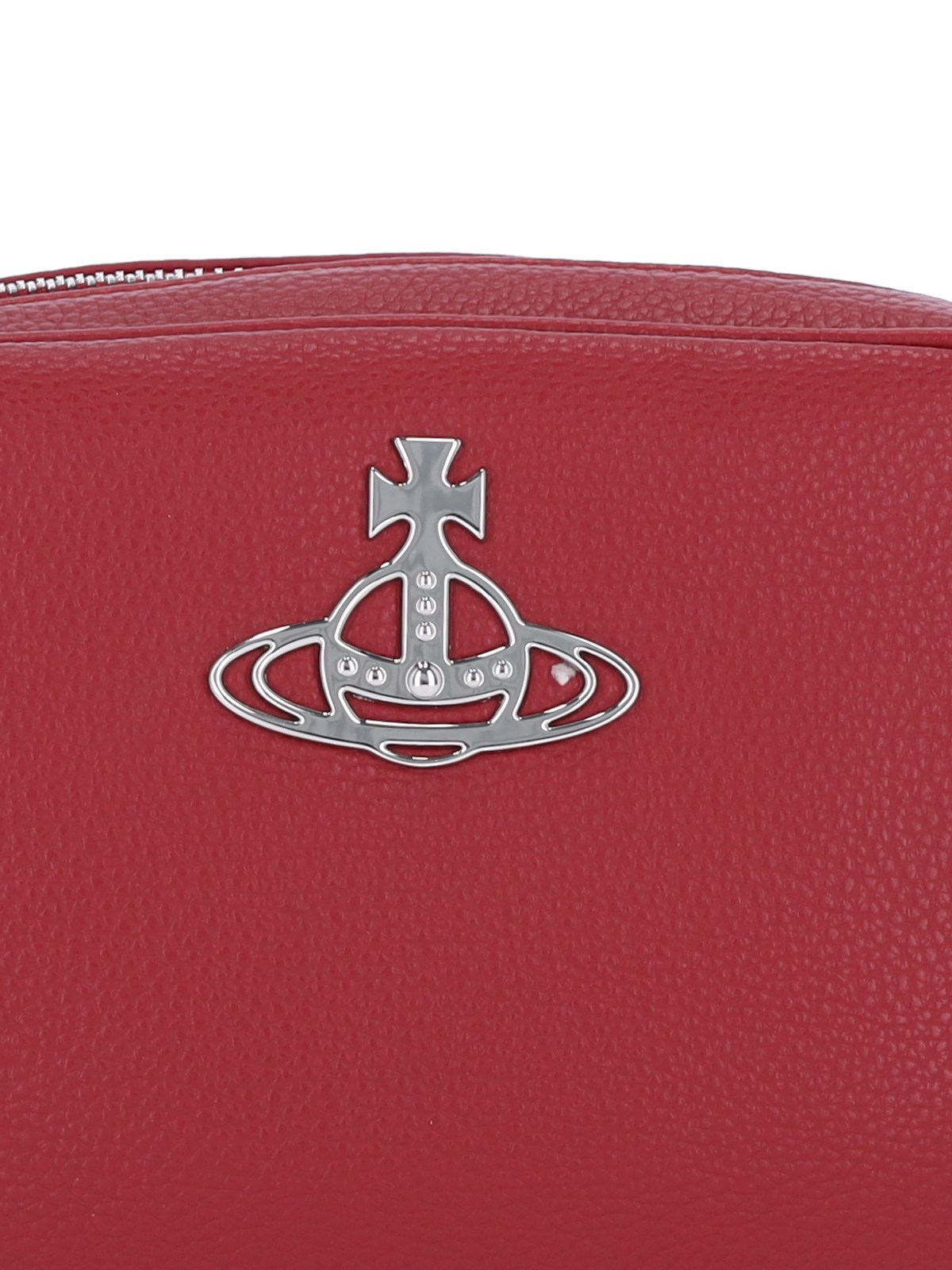 Vivienne Westwood Anna Orb-plaque Crossbody Bag In Red