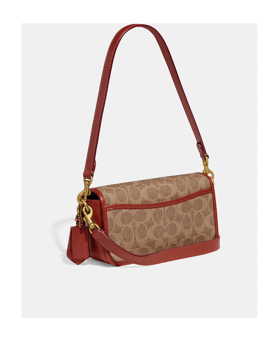 Coach Tabby Monogram Pattern Shoulder Bag In Brown