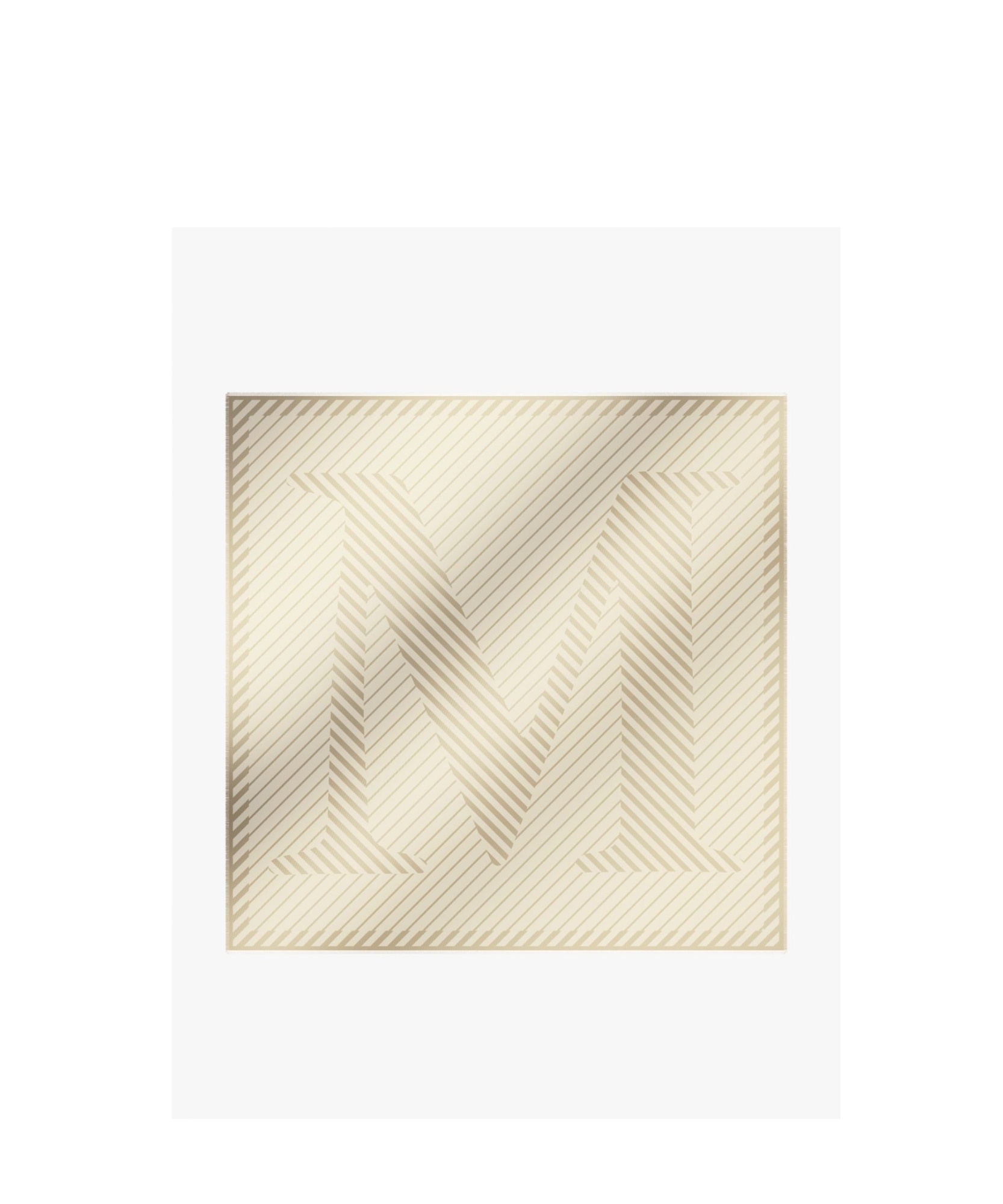 Max Mara Jacquard Silk Scarf In Nude
