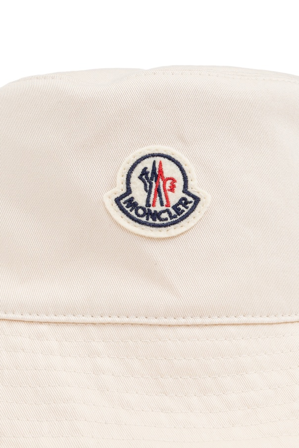 Moncler Logo Patch Hat In White