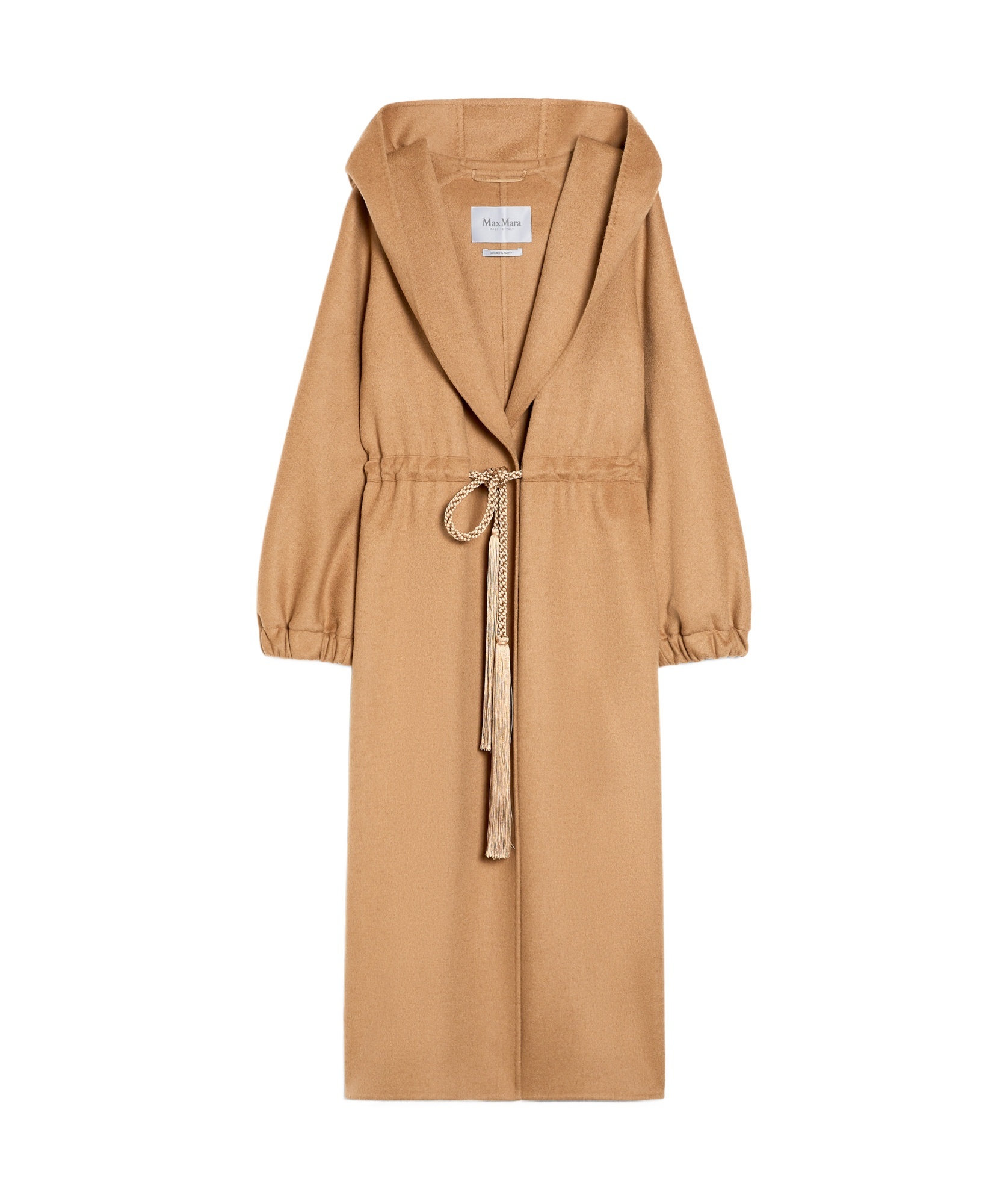 Max Mara Hooded Coat In Nude