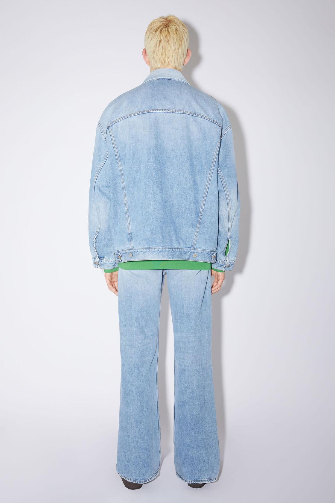 Acne Studios Light Wash Denim Jacket With Button-up Front In Blue