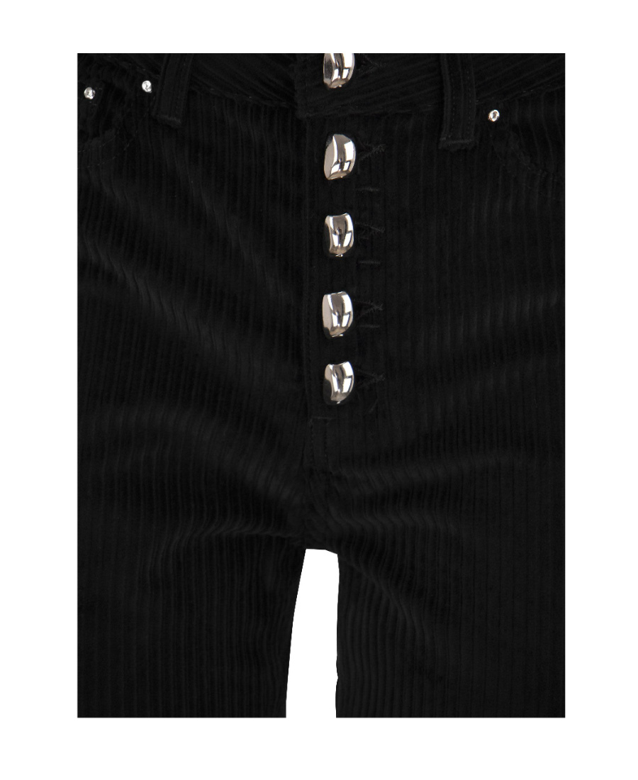 Shop Dondup Belt Ring Denim Trousers In Black