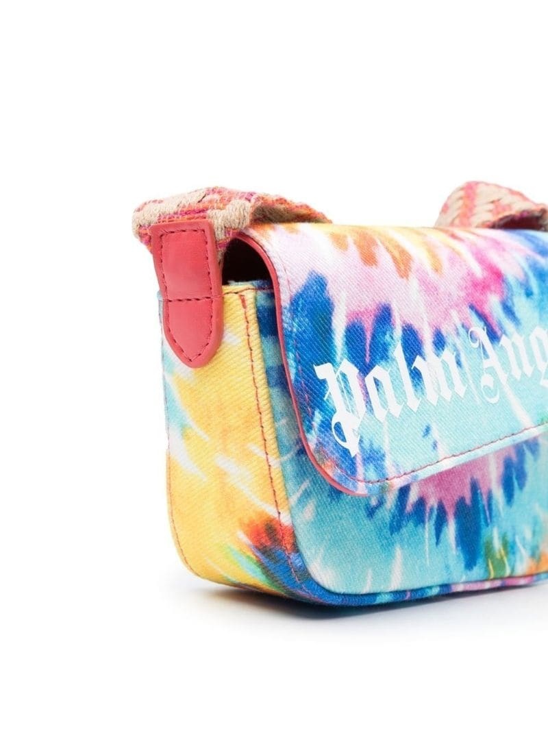 Palm Angels Tie-dye Asymmetric Bag In Blue
