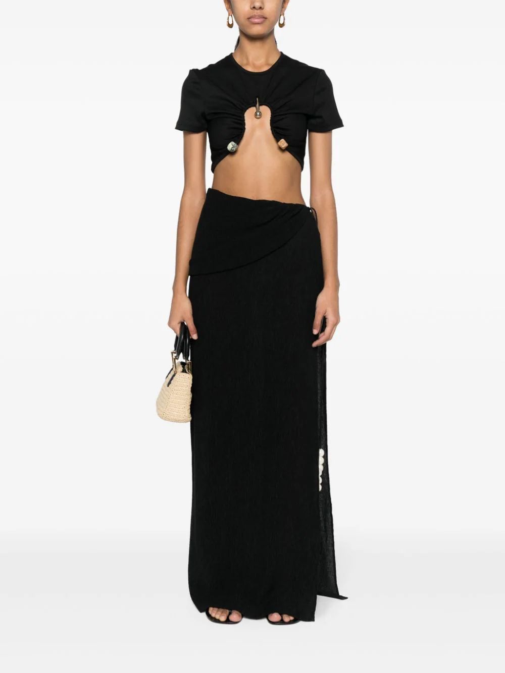 Magda Butrym Asymmetric-design Skirt In Black