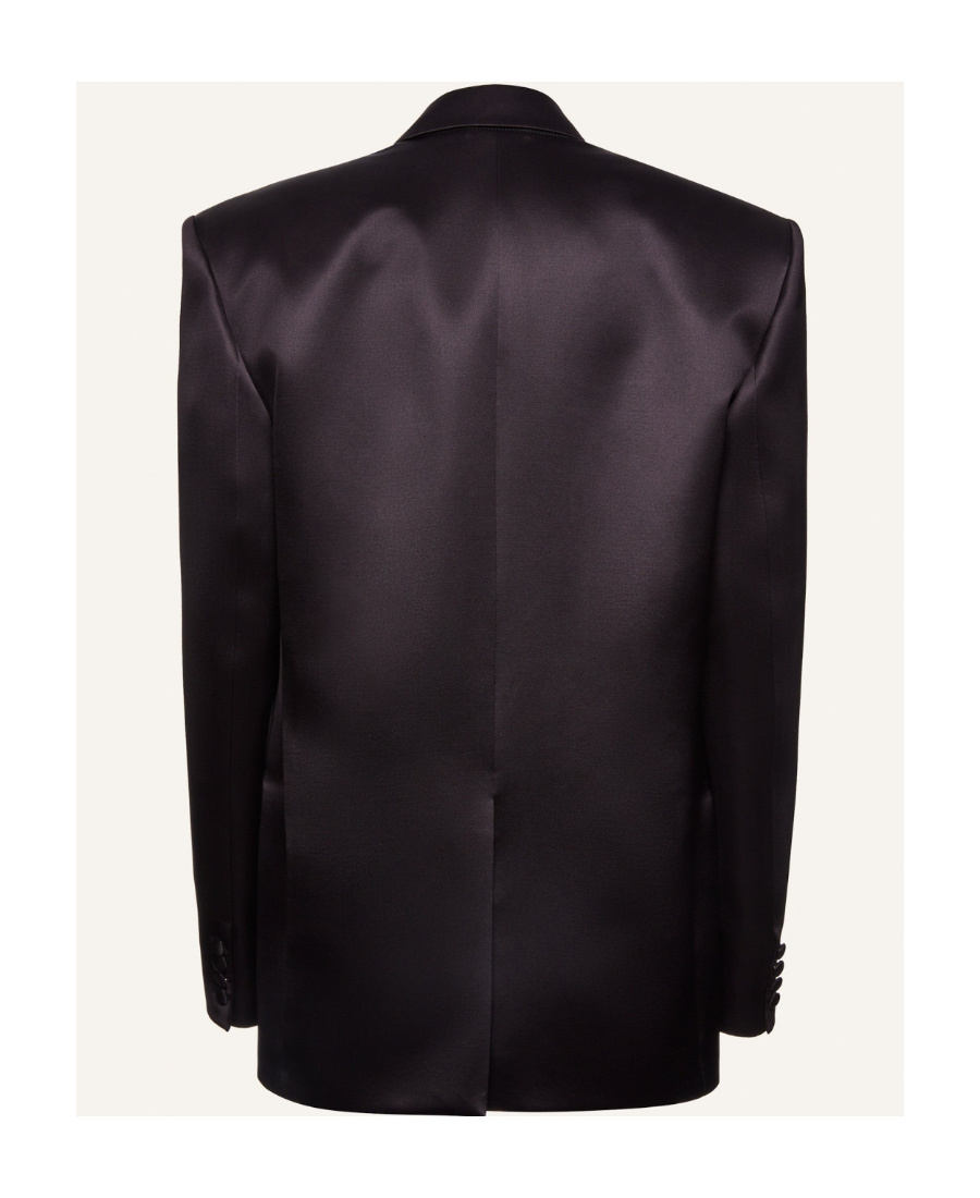 Magda Butrym Long-sleeved Wool Suit Jacket In Black