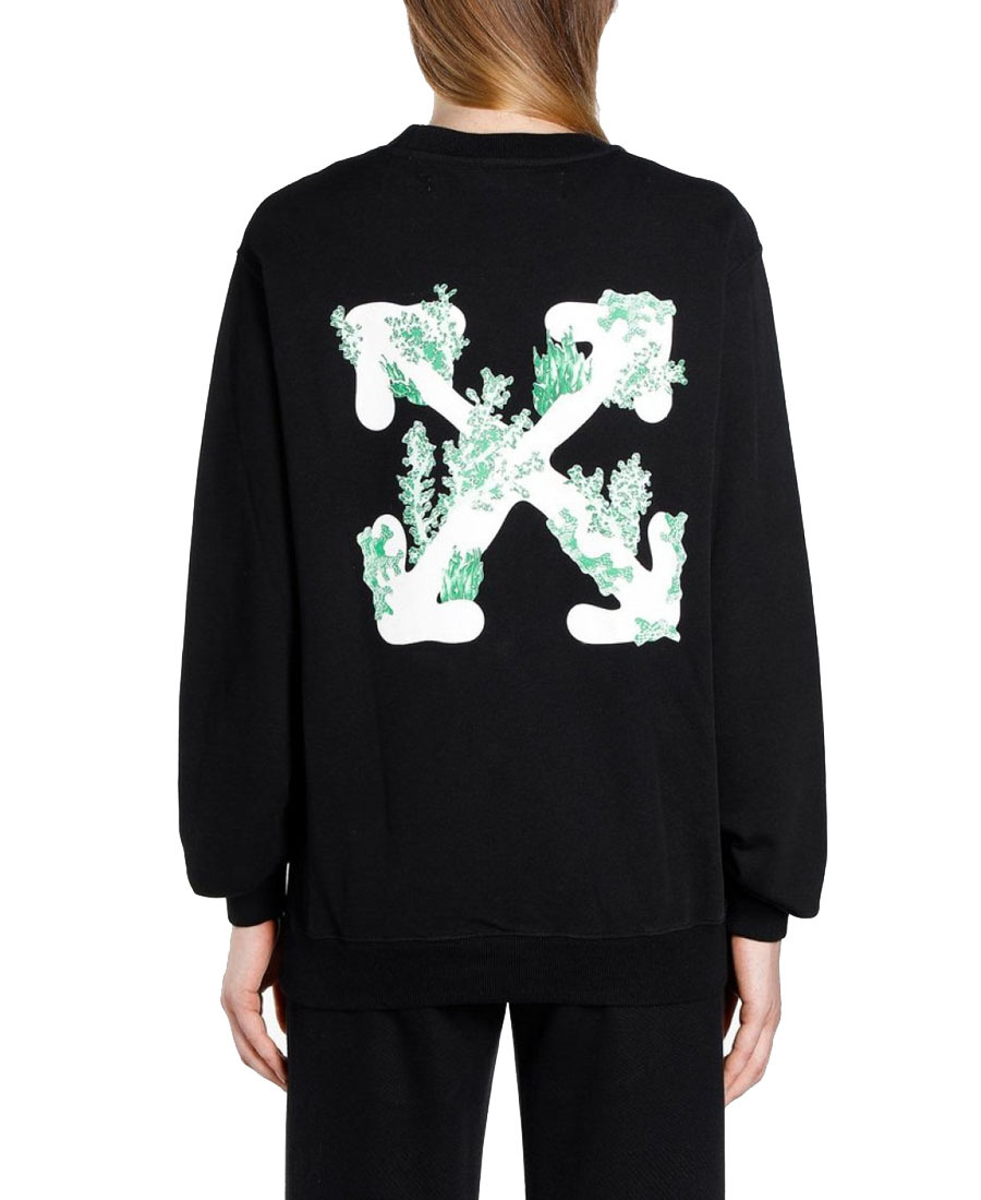 Off-white Arrows Print Logo Sweatshirt In Black