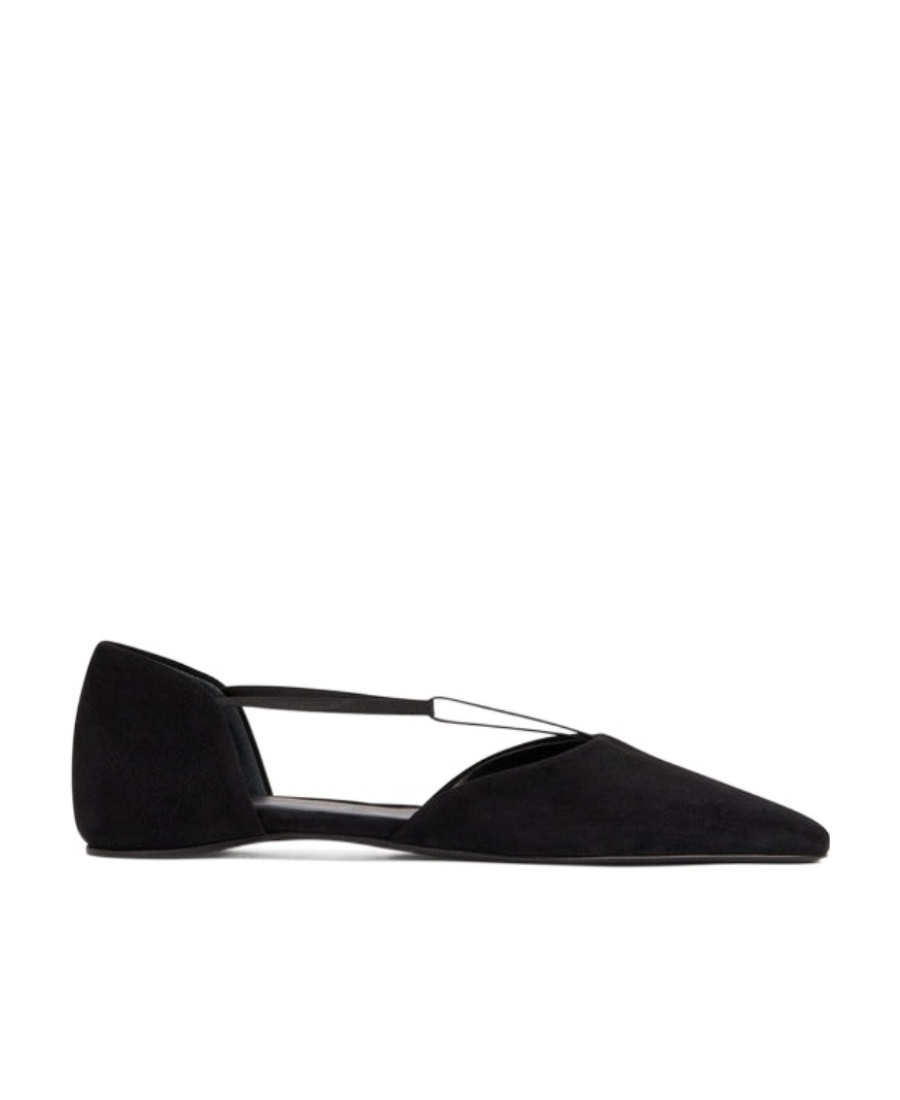 TOTÊME THE T-STRAP SUEDE BALLERINA SHOES 