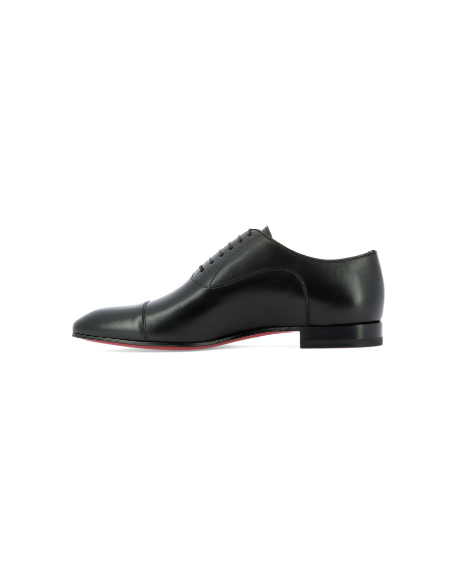 Christian Louboutin Seriox Cap-toe Leather Oxford Shoes In Black