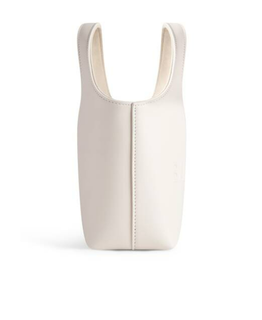 Balenciaga Mary-kate Xs Leather Tote Bag In White