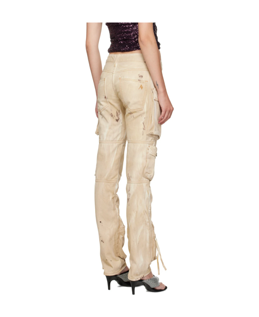 Shop Attico Essie Jeans In Nude