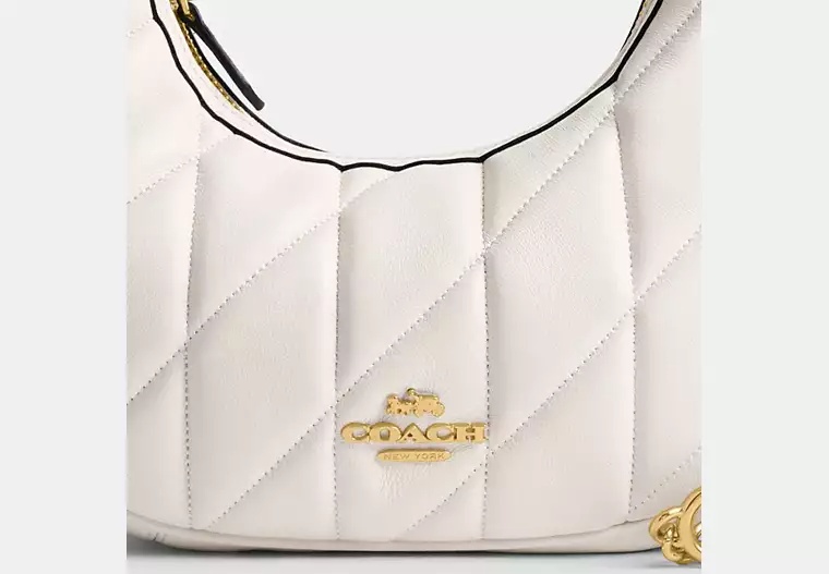 Coach Carmen Quilted Mini Crossbody Bag In White