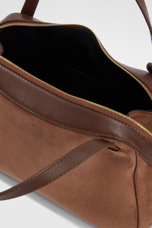 Jil Sander Small Dune Tote Bag In Brown