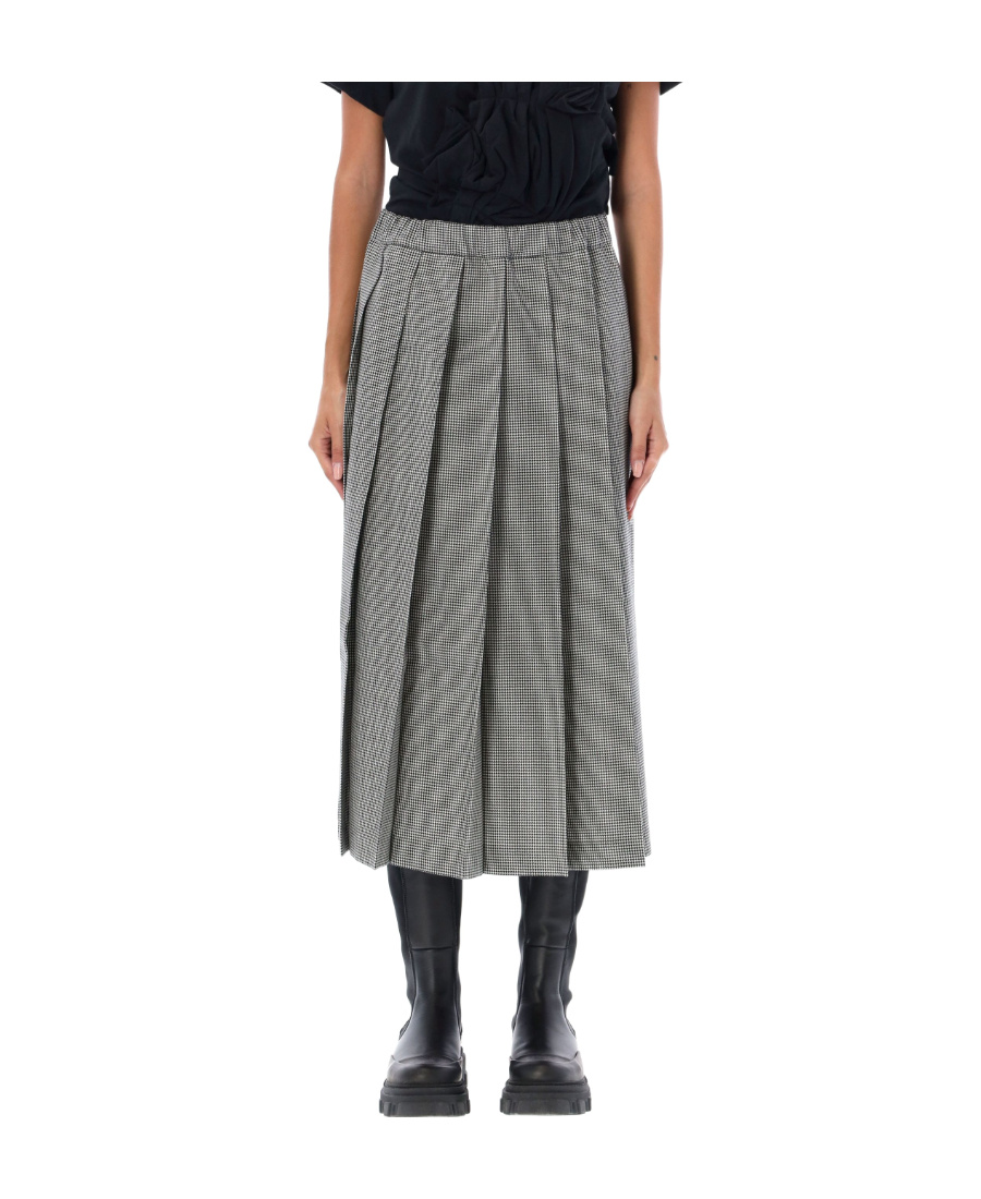 Comme Des Garçons Pleated Skirt In Gray