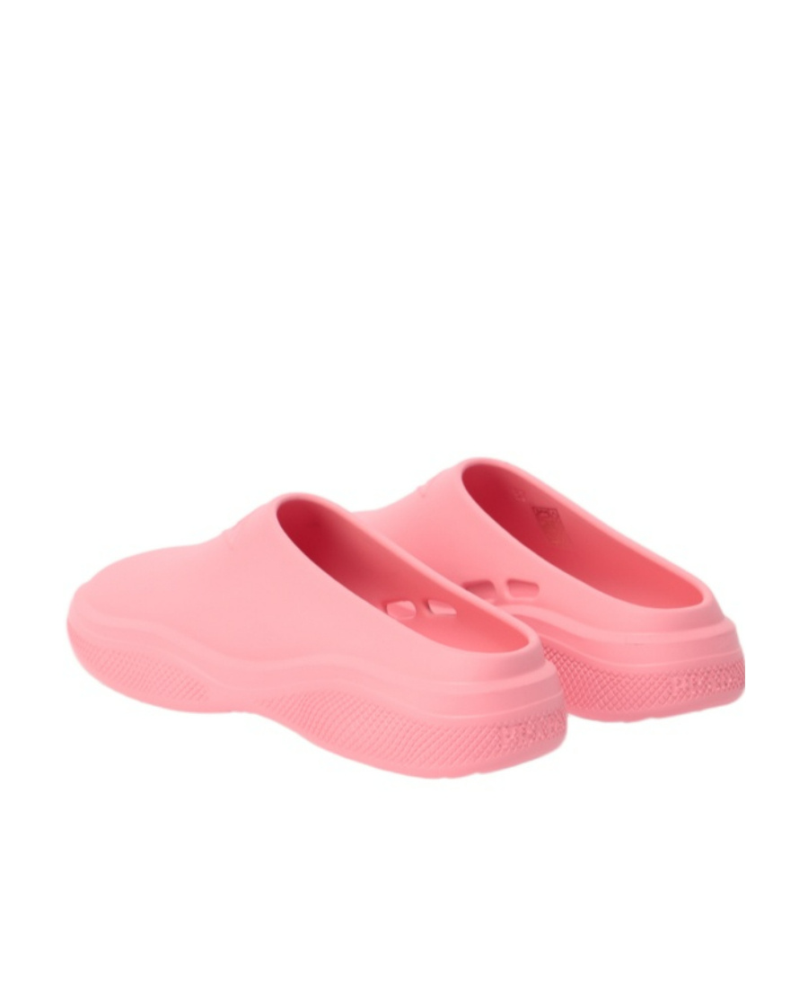 Prada Mellow Logo-embellished Mules In Pink