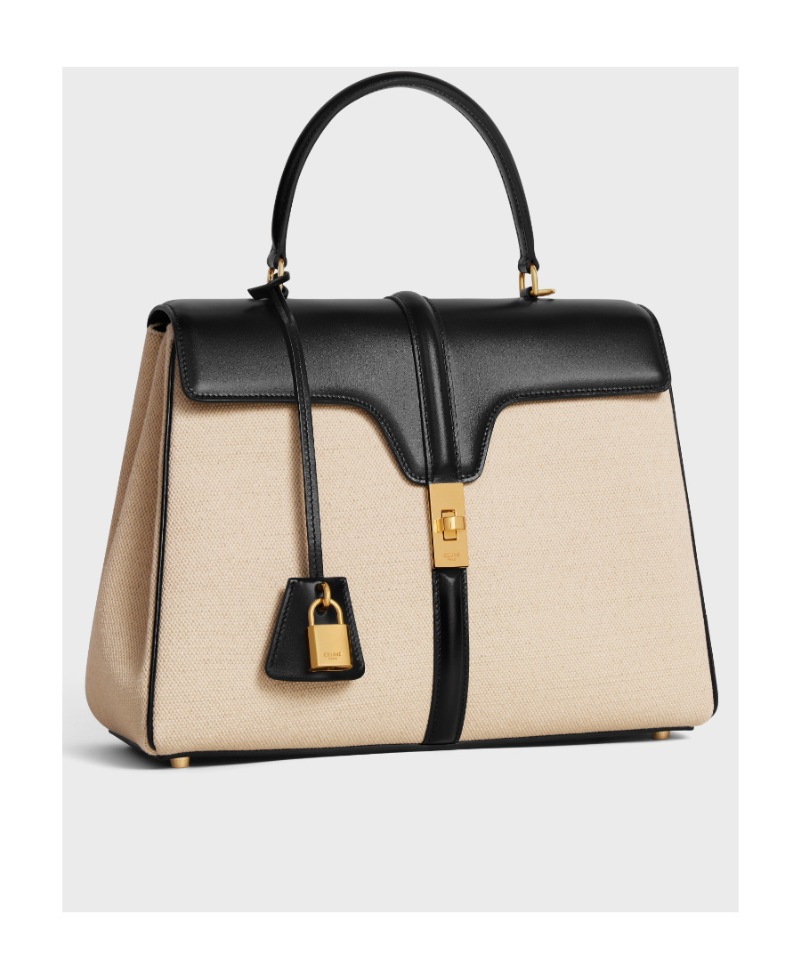 Celine Classique 16 Shoulder Bag In Nude