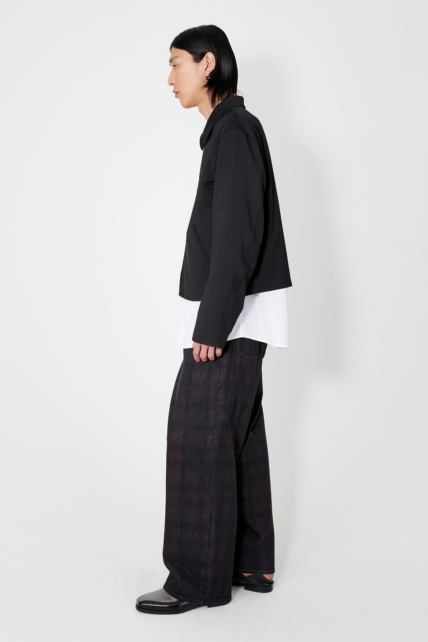 Our Legacy Virgin Wool Layering Jacket In Black