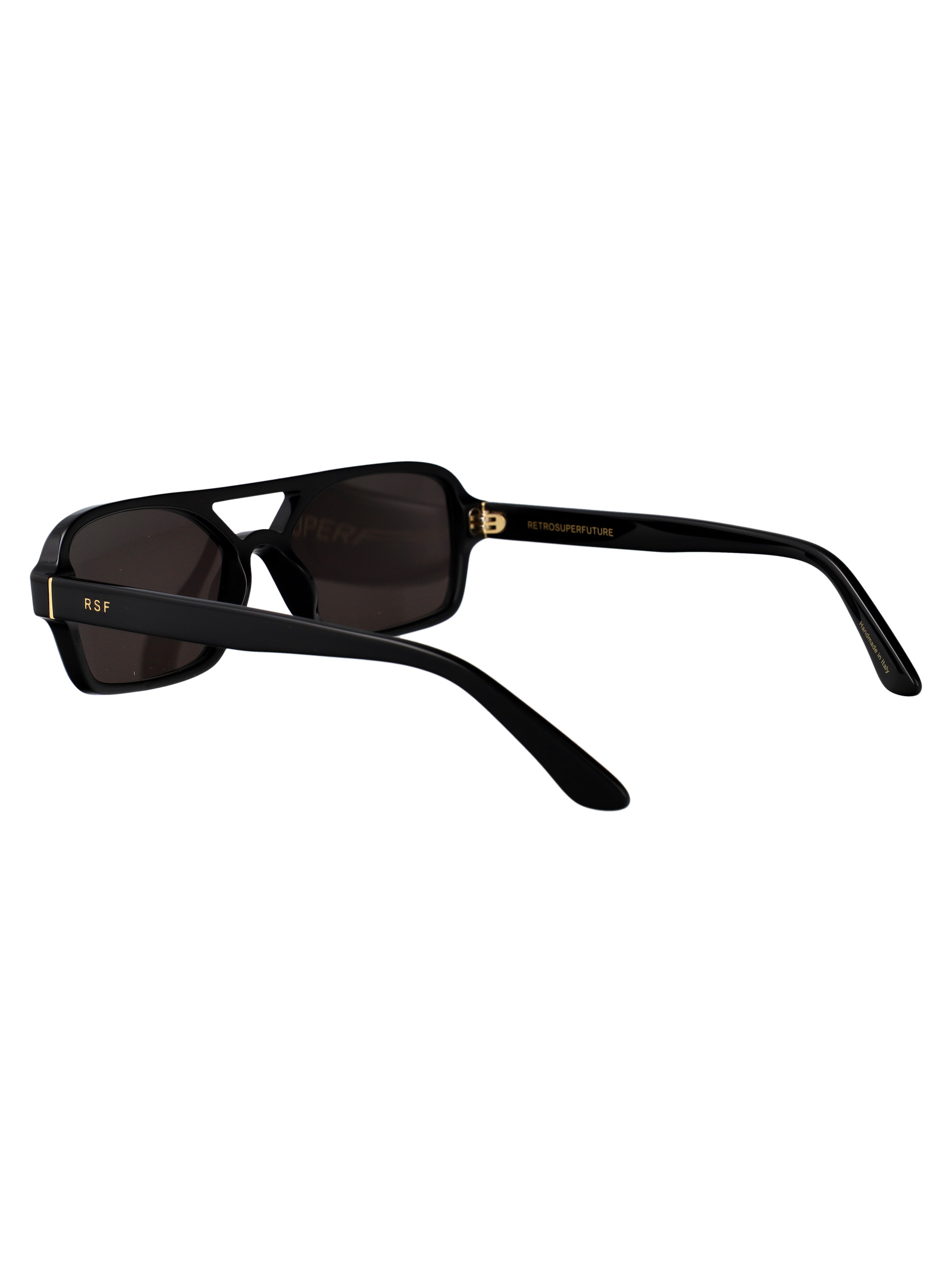 Retrosuperfuture Vico Rectangle-frame Sunglasses In Black