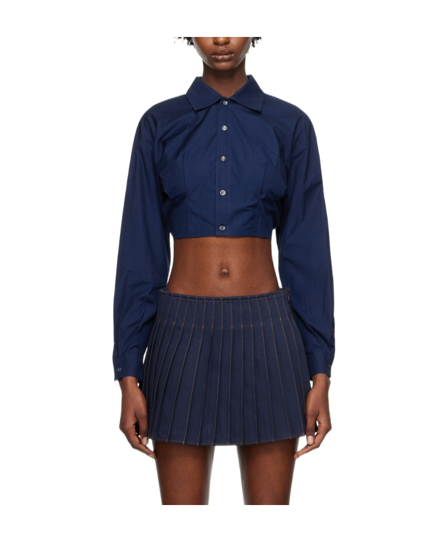 Ami Alexandre Mattiussi Long-sleeved Short-style Shirt In Black
