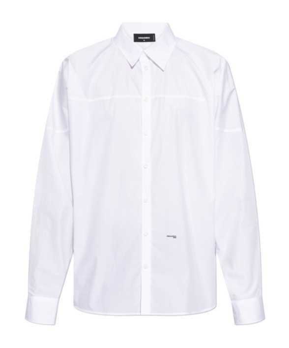 Dsquared2 Panelled Shirt In White