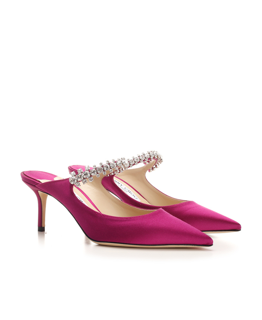 Jimmy Choo Croc-embossed Leather Bing 65 Mules In Red