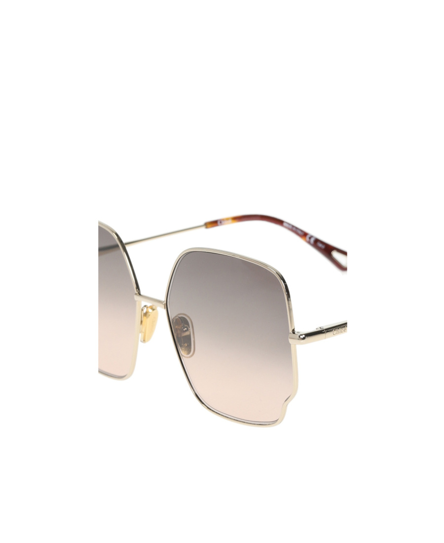Chloé Logo Sunglasses In Gray