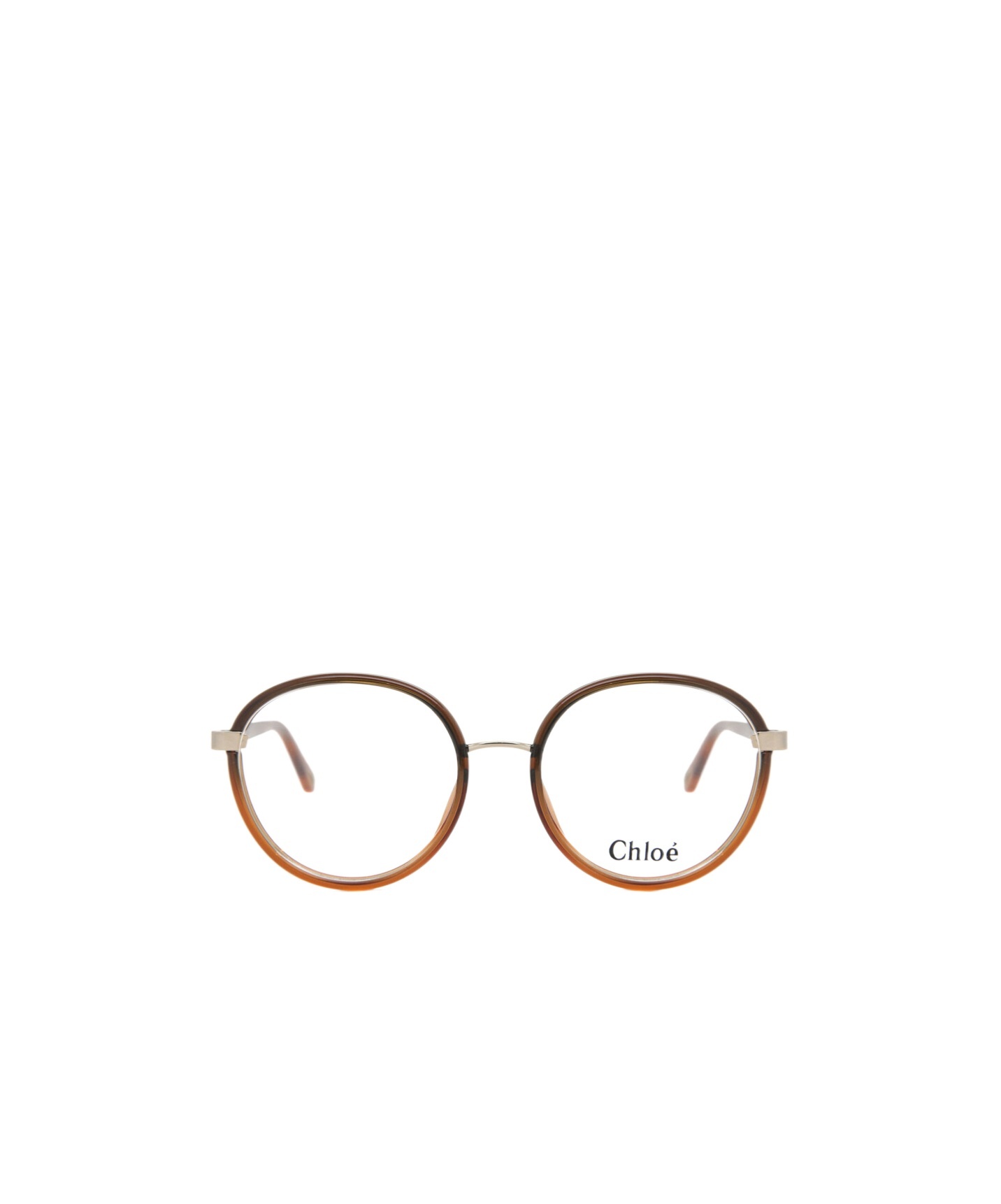 Chloé Eyewear Round Frame Glasses In Brown