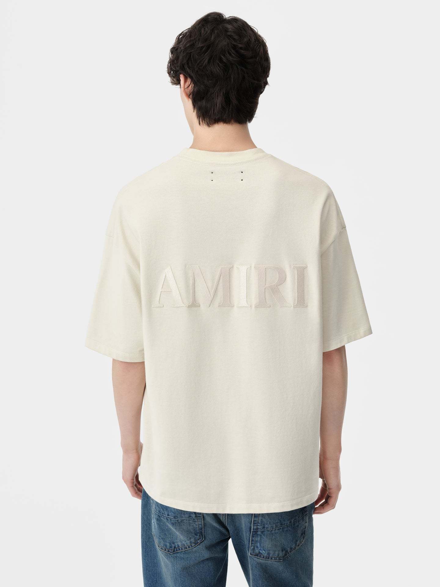 Amiri Logo-embroidered Cotton T-shirt In White