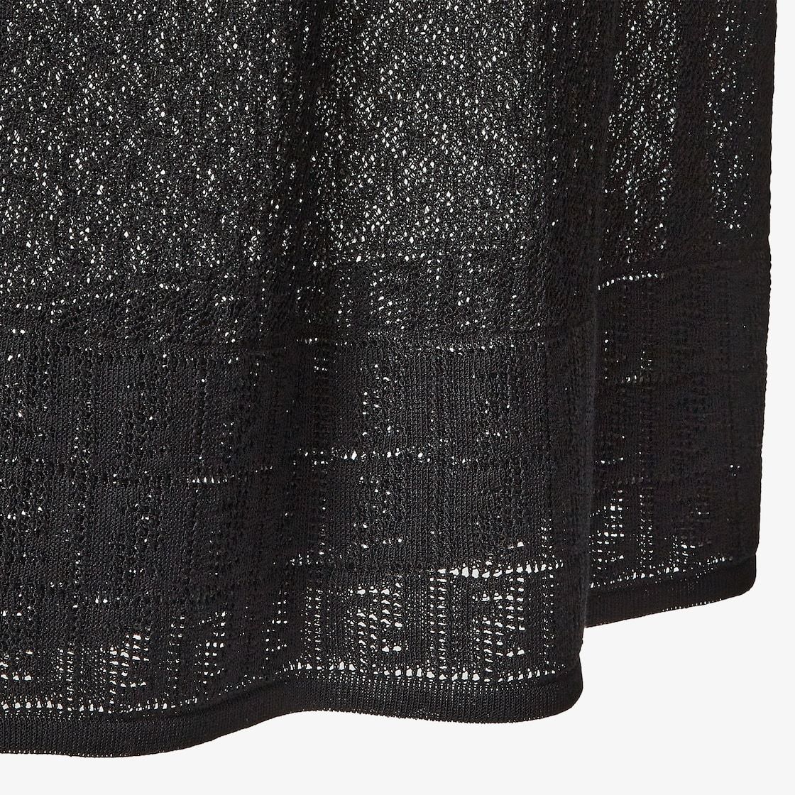 Fendi Black Viscose And Cotton Dress